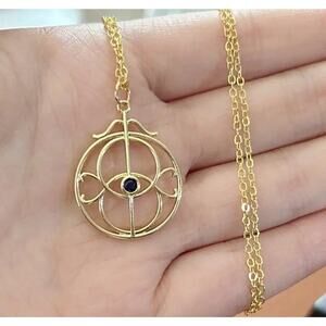 Eye of Elena Thrown Of Glass Necklace​